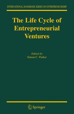 Couverture de l’ouvrage The Life Cycle of Entrepreneurial Ventures
