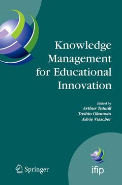 Couverture de l’ouvrage Knowledge Management for Educational Innovation