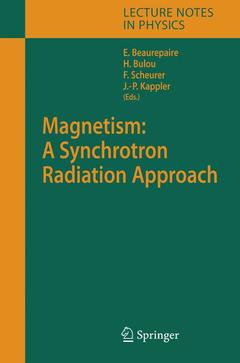 Couverture de l’ouvrage Magnetism: A Synchrotron Radiation Approach