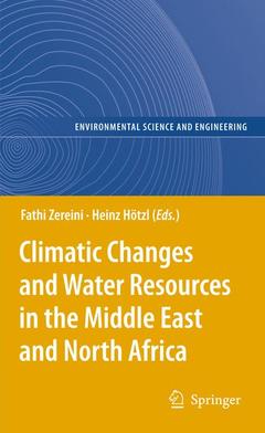 Couverture de l’ouvrage Climatic Changes and Water Resources in the Middle East and North Africa