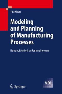 Couverture de l’ouvrage Modeling and Planning of Manufacturing Processes