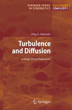 Cover of the book Turbulence and Diffusion