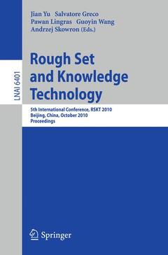 Couverture de l’ouvrage Rough Set and Knowledge Technology