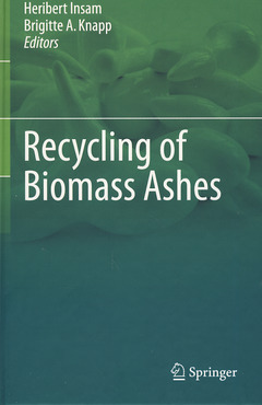 Couverture de l’ouvrage Recycling of Biomass Ashes