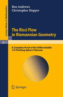 Couverture de l’ouvrage The Ricci Flow in Riemannian Geometry