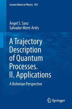 Couverture de l’ouvrage A Trajectory Description of Quantum Processes. II. Applications