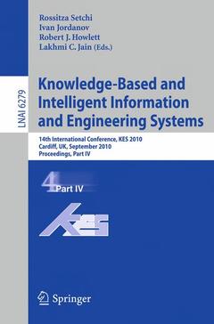 Couverture de l’ouvrage Knowledge-Based and Intelligent Information and Engineering Systems