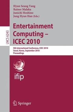 Couverture de l’ouvrage Entertainment Computing - ICEC 2010
