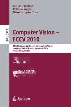 Couverture de l’ouvrage Computer Vision -- ECCV 2010