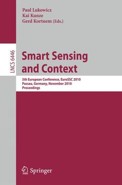 Couverture de l’ouvrage Smart Sensing and Context