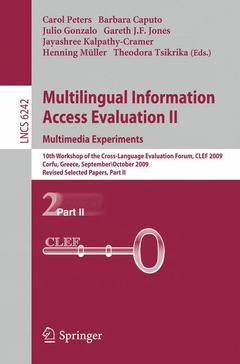 Cover of the book Multilingual Information Access Evaluation II - Multimedia Experiments