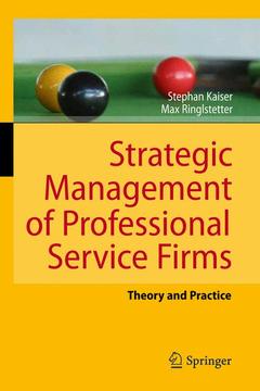 Couverture de l’ouvrage Strategic Management of Professional Service Firms