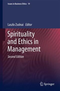 Couverture de l’ouvrage Spirituality and Ethics in Management