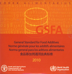 Couverture de l’ouvrage General standard for food additives. GFSA 2010