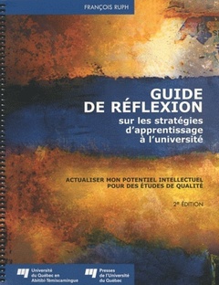 Couverture de l’ouvrage GUIDE DE REFLEXION SUR LES STRATEGIES D'APPRENTISSAGE...