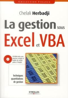 Couverture de l’ouvrage La gestion sous Excel et VBA