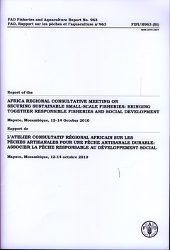 Cover of the book Report of the Africa regional consultative meeting on securing sustainable small scale fisheries