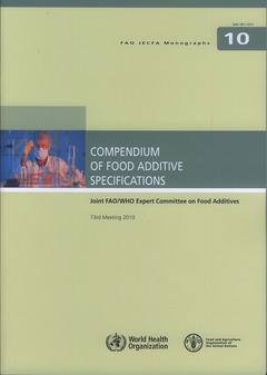 Couverture de l’ouvrage Compendium of food additive specifications