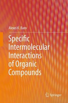 Cover of the book Specific Intermolecular Interactions of Organic Compounds