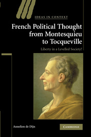 Couverture de l’ouvrage French Political Thought from Montesquieu to Tocqueville