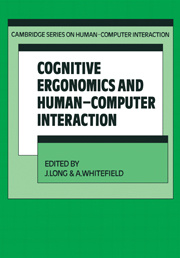 Cover of the book Cognitive Ergonomics and Human-Computer Interaction