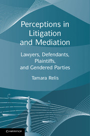 Couverture de l’ouvrage Perceptions in Litigation and Mediation