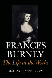 Couverture de l’ouvrage Frances Burney