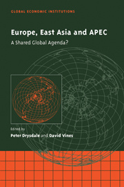 Couverture de l’ouvrage Europe, East Asia and APEC