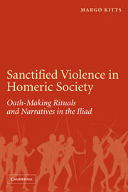 Couverture de l’ouvrage Sanctified Violence in Homeric Society