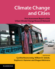 Couverture de l’ouvrage Climate Change and Cities