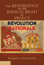 Couverture de l’ouvrage The Resurgence of the Radical Right in France