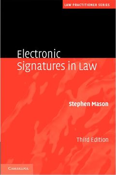 Couverture de l’ouvrage Electronic Signatures in Law