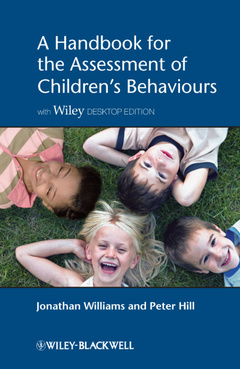 Couverture de l’ouvrage A Handbook for the Assessment of Children's Behaviours, Includes Wiley Desktop Edition
