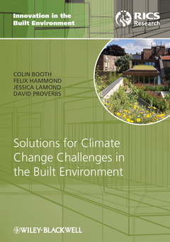 Couverture de l’ouvrage Solutions for climate change challenges of the built environment (series: innovation in the built environment) (hardback)