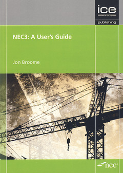 Couverture de l’ouvrage NEC3: A user's guide