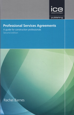 Couverture de l’ouvrage Professional service agreements: A guide for construction professionals