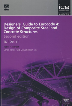 Couverture de l’ouvrage Designers' guide to Eurocode 4: Design of composite buildings - EN 1994-1-1