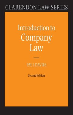 Couverture de l’ouvrage Introduction to company law (series: clarendon law series)