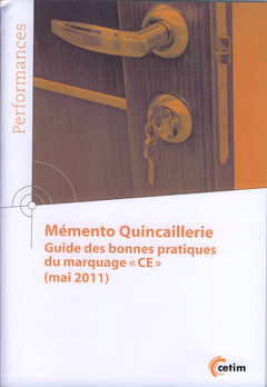 Couverture de l'ouvrage Mémento quincaillerie. Guide des bonnes pratiques du marquage 