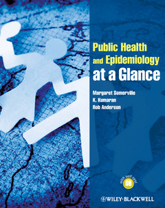 Couverture de l’ouvrage Public health and epidemiology at a glance (series: at a glance) (paperback)