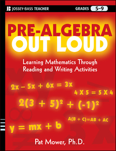 Couverture de l’ouvrage Pre-Algebra Out Loud
