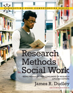 Couverture de l’ouvrage Research Methods for Social Work