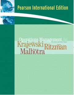 Couverture de l’ouvrage Operations management (8th ed )