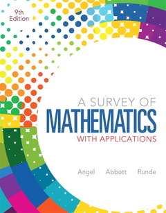 Couverture de l’ouvrage A survey of mathematics with applications (9th ed )