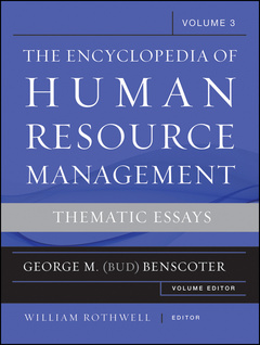 Couverture de l’ouvrage Encyclopedia of human resource management: critical and emerging issues in human resources global employment law and practices (hardback)