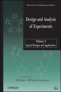 Couverture de l’ouvrage Design and Analysis of Experiments, Volume 3