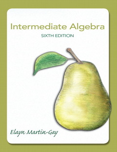 Couverture de l’ouvrage Intermediate algebra (6th ed )