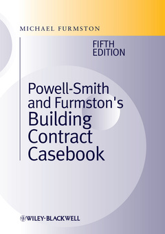 Couverture de l’ouvrage Powell]Smith and Furmston's Building Contract Casebook