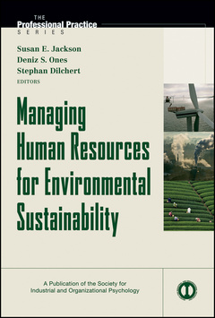 Couverture de l’ouvrage Managing human resources for environmental sustainability