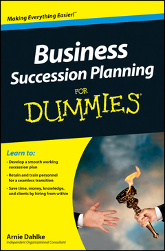 Couverture de l’ouvrage Business Succession Planning For Dummies